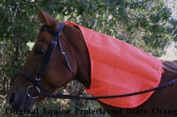 The Original Equine Protectavest Blaze Orange horse bandana hunting season safety wear (COPY)